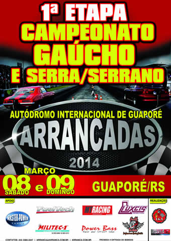 1ª Etapa Campeonato Gaúcho e 1ª Etapa Serrano e Serra de Arrancadas 2014