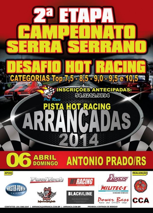 2ª Etapa Copa Serra/Serrano de Arrancadas 2014