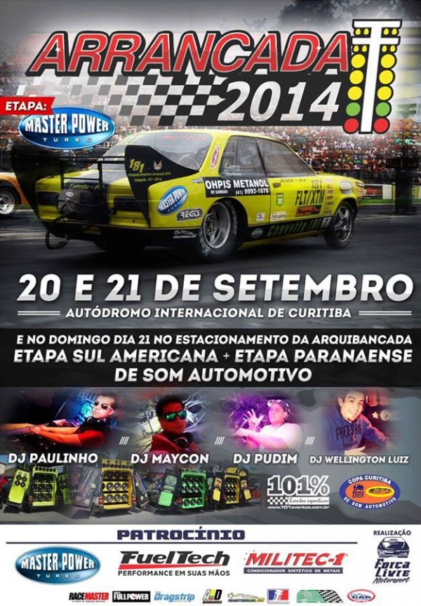 4ª Etapa Campeonato Força Livre de Arrancada 402m 2014 - Etapa Master Power
