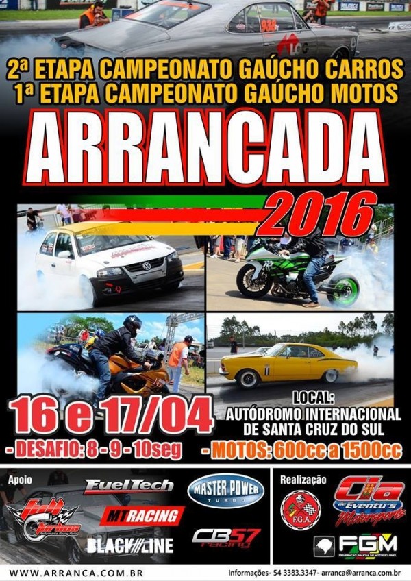 2ª Etapa Campeonato Gaúcho de Arrancada 201m - 2016