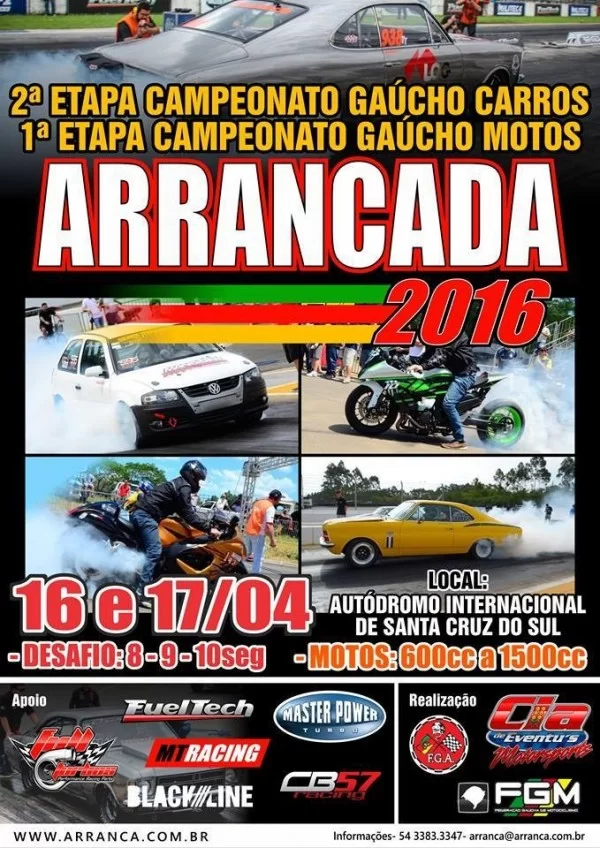 2ª Etapa Campeonato Gaúcho de Arrancada 201m - 2016