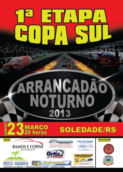 1ª Etapa Copa Sul de Arrancadas 2013 - Noturno