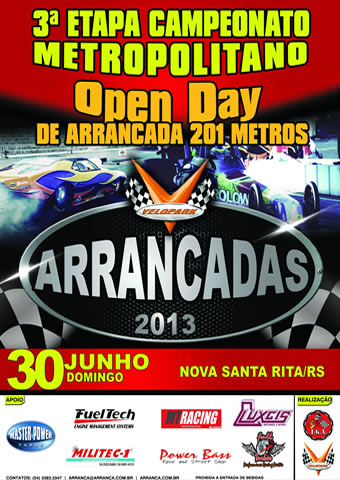 3ª Etapa Campeonato Metropolitano e Open Day de Arrancadas
